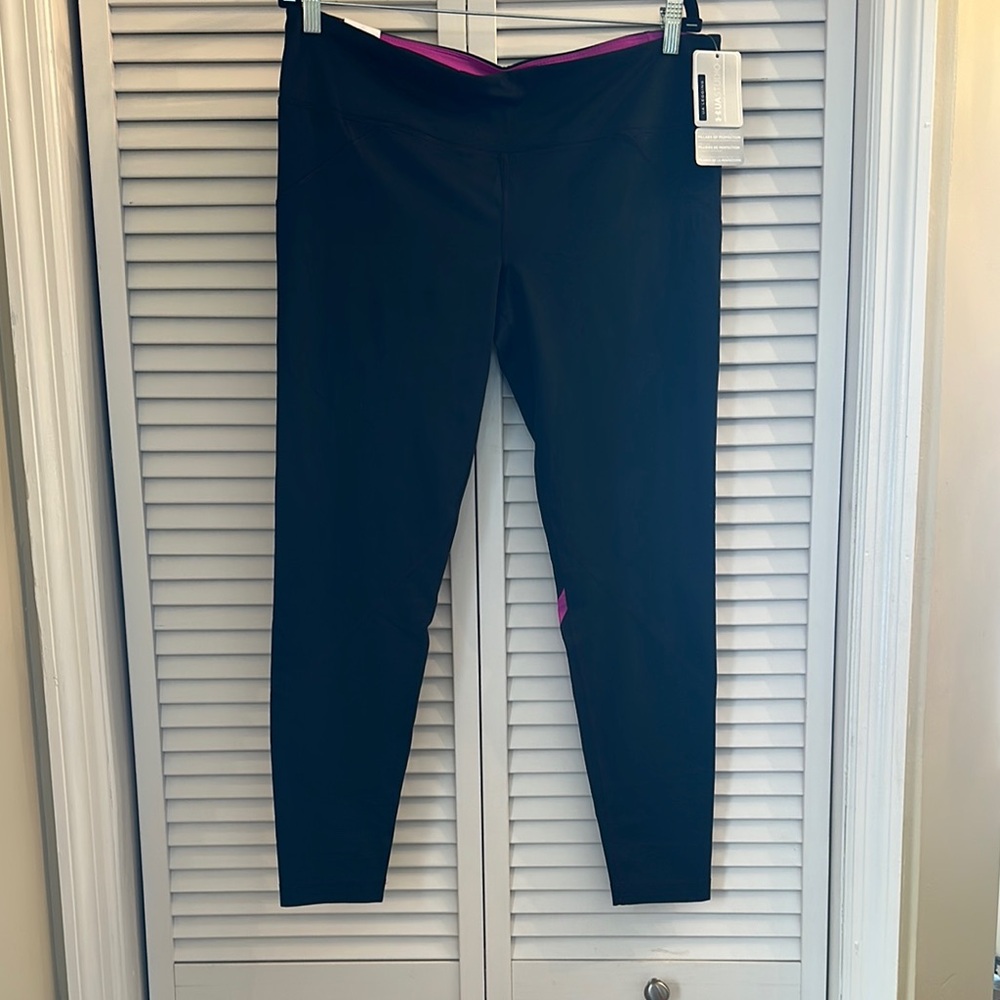 Under Armour Black Leggings with Pink Accents